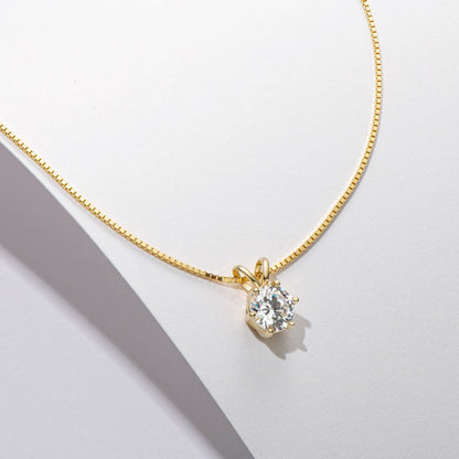 ❤️Special Offer❤️Luxury Solitaire 6-Prong Moissanite Necklace (🎁FREE Earrings Only Today)