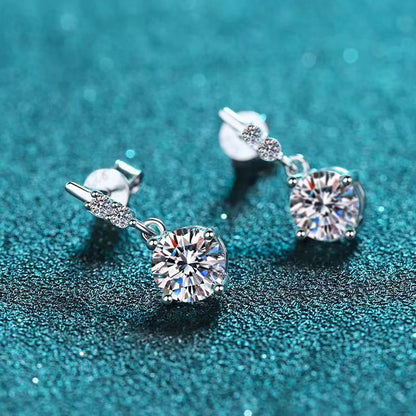 🔥Hot Sale💎Dazzling Moissanite Drop Earrings