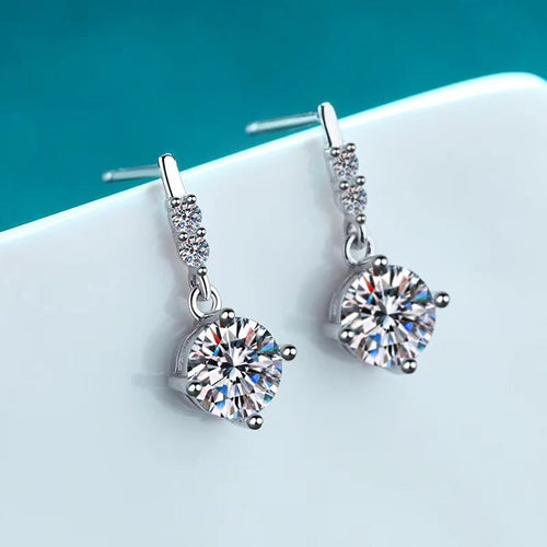 🔥Hot Sale💎Dazzling Moissanite Drop Earrings
