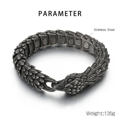 💸The Key to Limitless Wealth - Shadow Scale Eagle Head Bracelet🦅