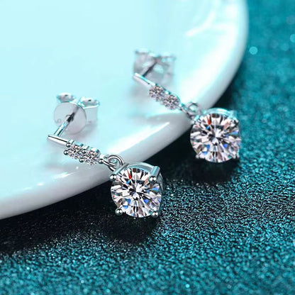 🔥Hot Sale💎Dazzling Moissanite Drop Earrings