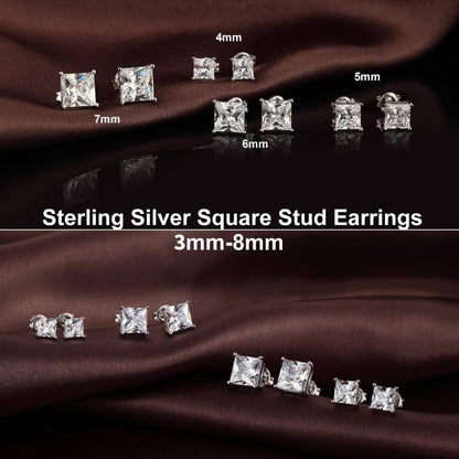 🔥Hot Sale🎁Princess Cut Moissanite Stud Earrings💎